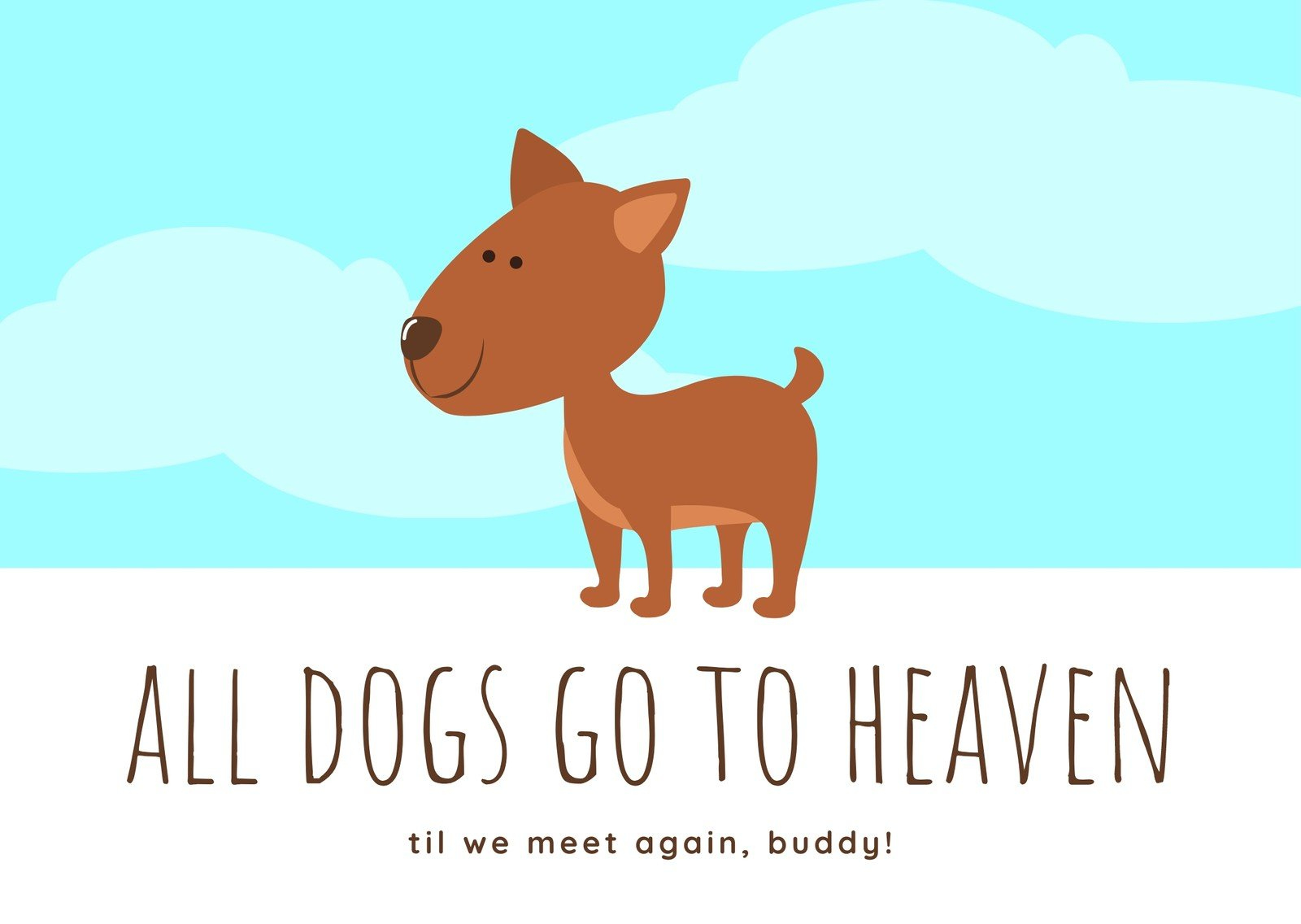 Free, Printable, Customizable Pet Sympathy Card Templates | Canva pertaining to Free Printable Sympathy Cards For Loss Of Dog