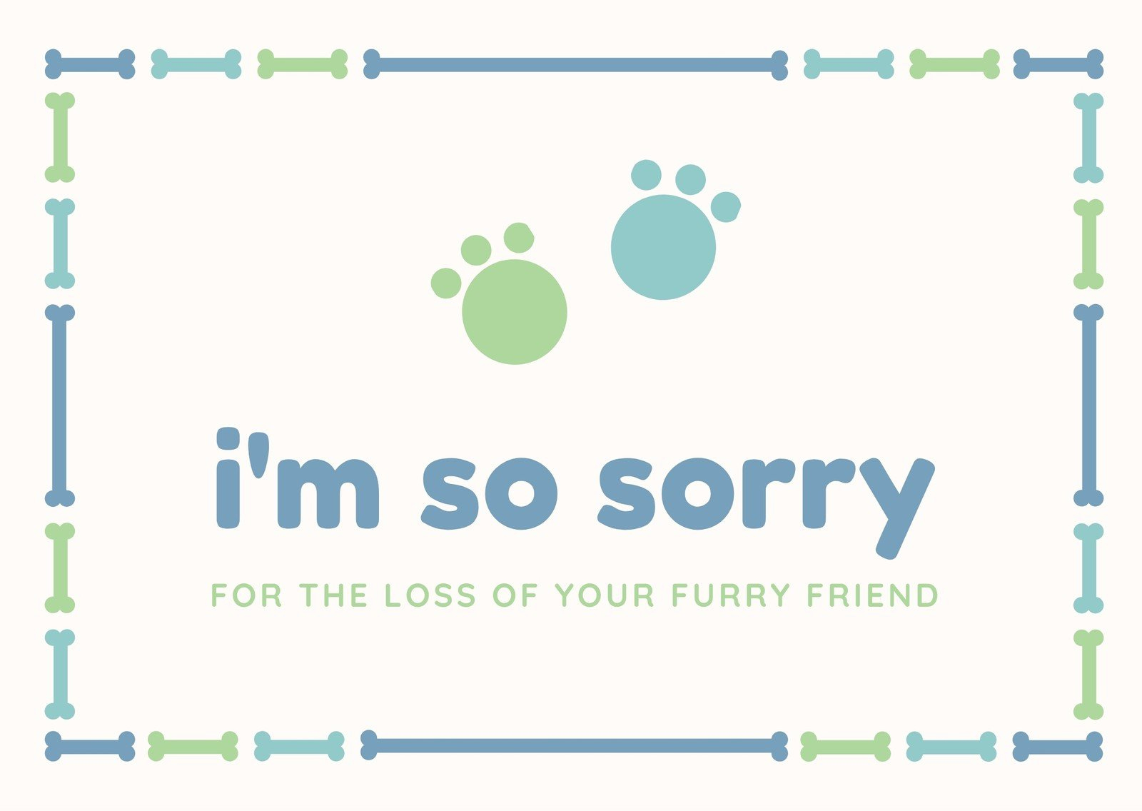 Free, Printable, Customizable Pet Sympathy Card Templates | Canva with Free Printable Sympathy Cards For Loss Of Dog