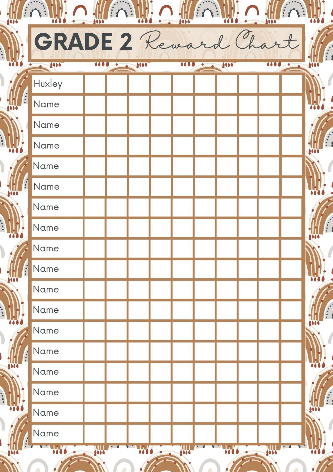 Free Printable, Customizable Reward Chart Poster Templates | Canva throughout Free Printable Charts For Classroom