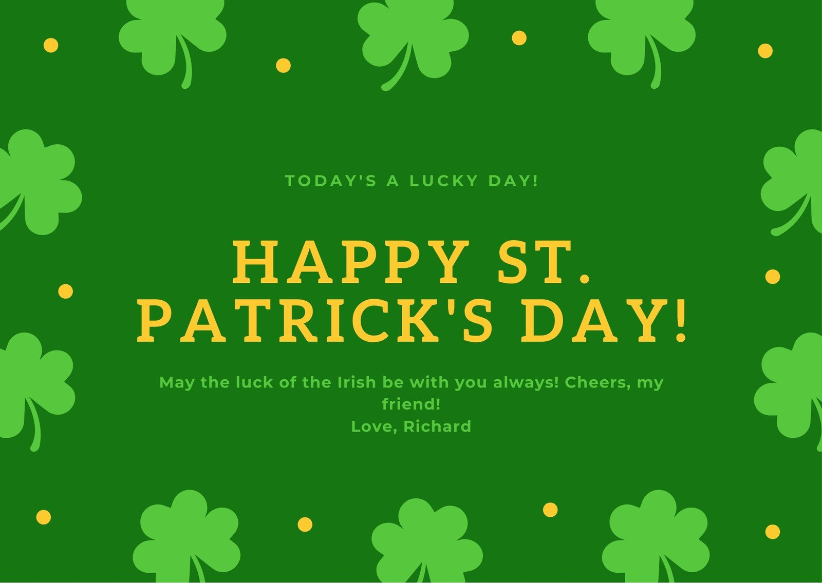 Free Printable, Customizable St. Patrick&amp;#039;S Day Card Templates | Canva throughout Free Printable St Patrick&amp;#039;S Day Card