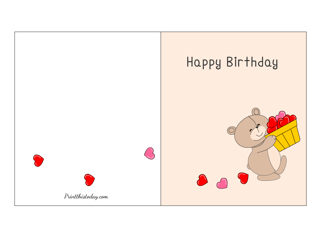 Free Printable Cute Birthday Cards for Free Printable Greeting Cards