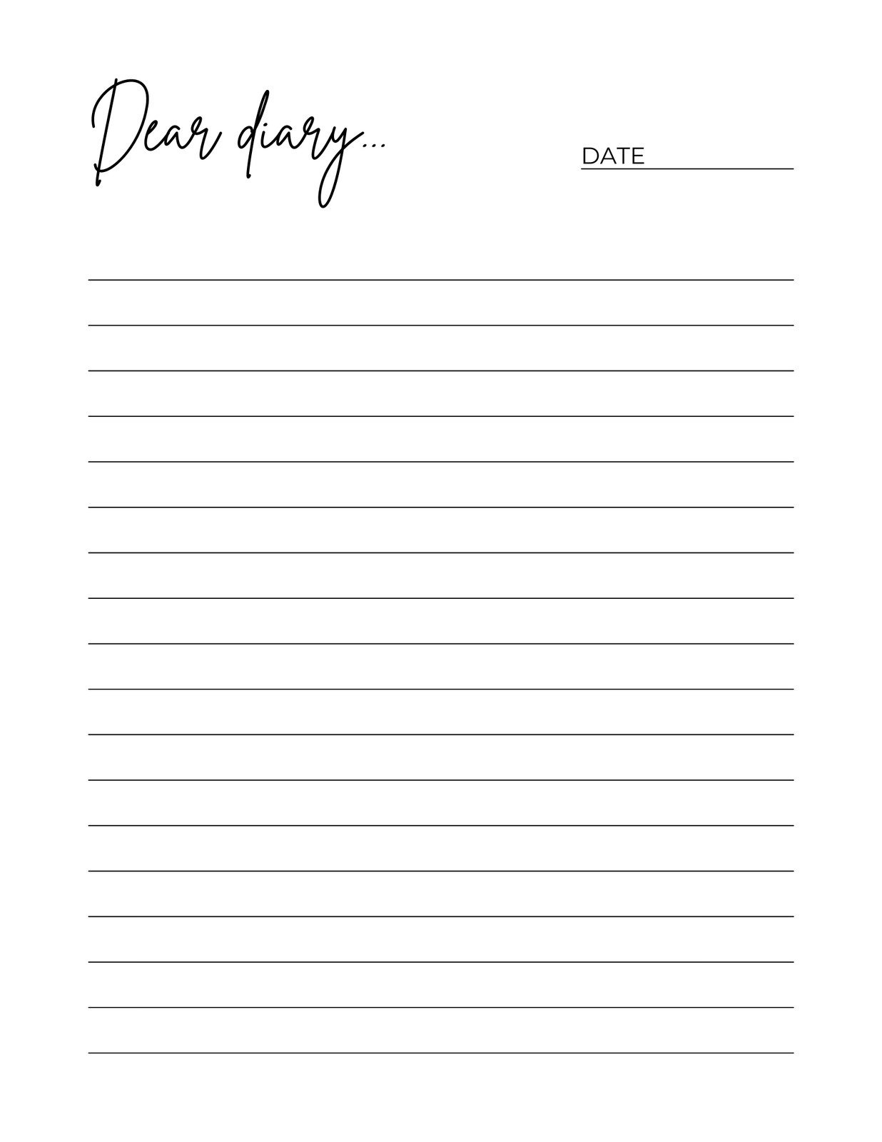 Free Printable Diary Templates You Can Customize | Canva throughout Free Printable Diary Pages