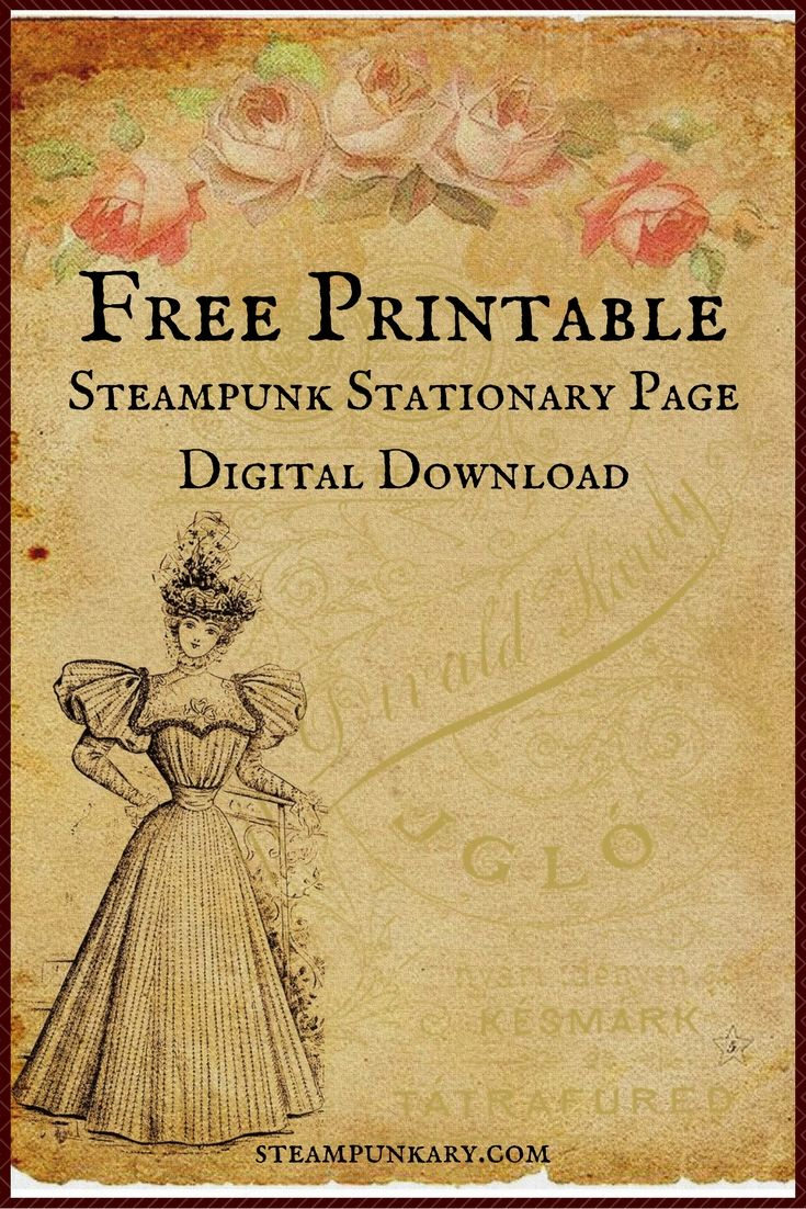 Free Printable Digital Download Stationary Page | Free Printable within Free Printable Vintage Stationary