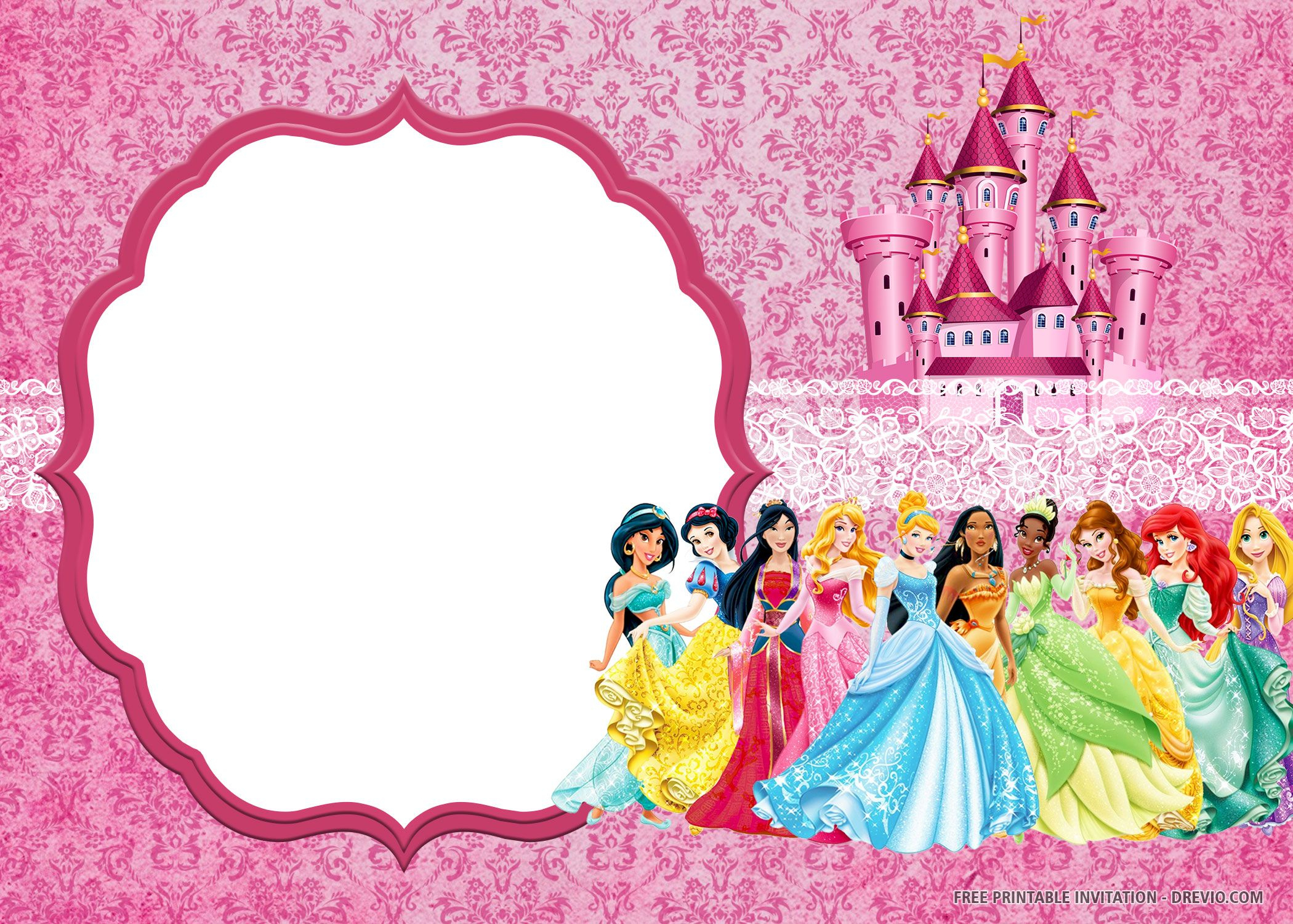 Free Printable Disney Princess Invitation Templates | Princess with regard to Disney Princess Free Printable Invitations