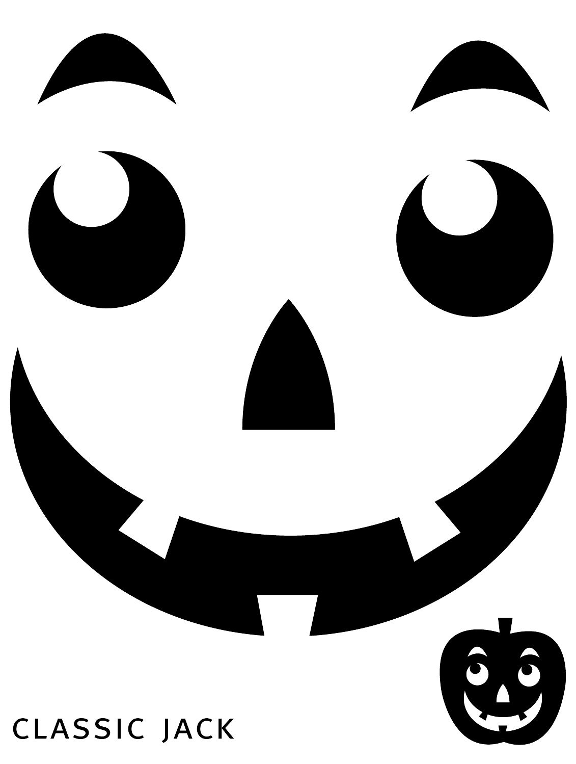 Free Printable Easy Funny Jack O Lantern Face Stencils Patterns throughout Jack O Lantern Patterns Free Printable