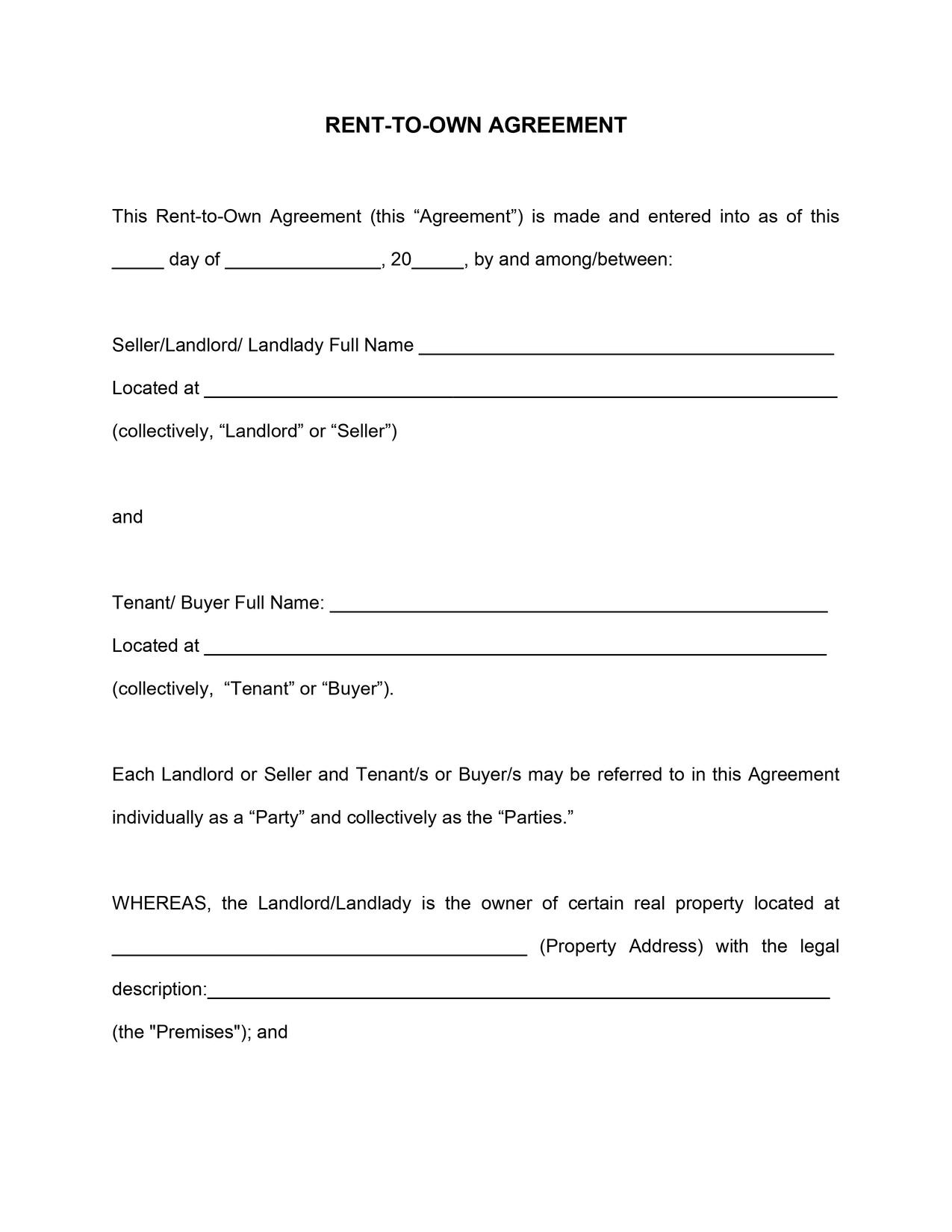 Free Printable Easy-To-Edit Contract And Agreement Templates intended for Free Printable Contracts