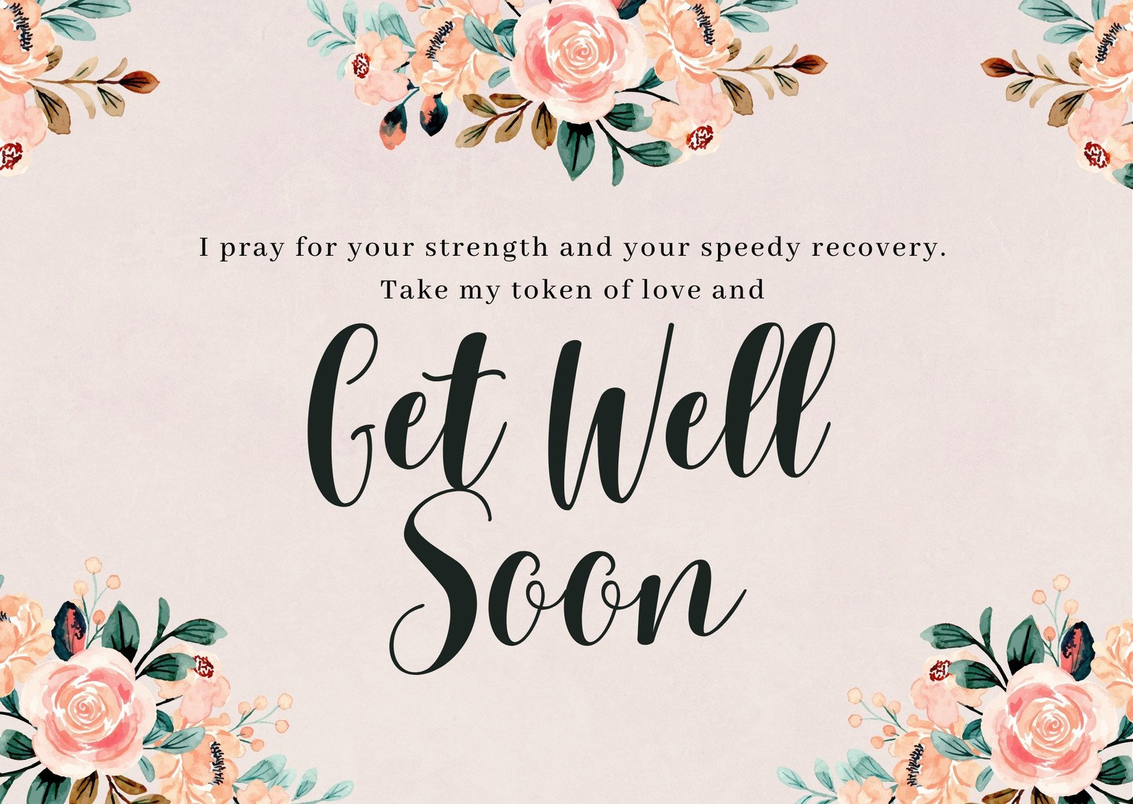 Free, Printable, Editable Get Well Soon Card Templates | Canva pertaining to Free Printable Get Well Cards