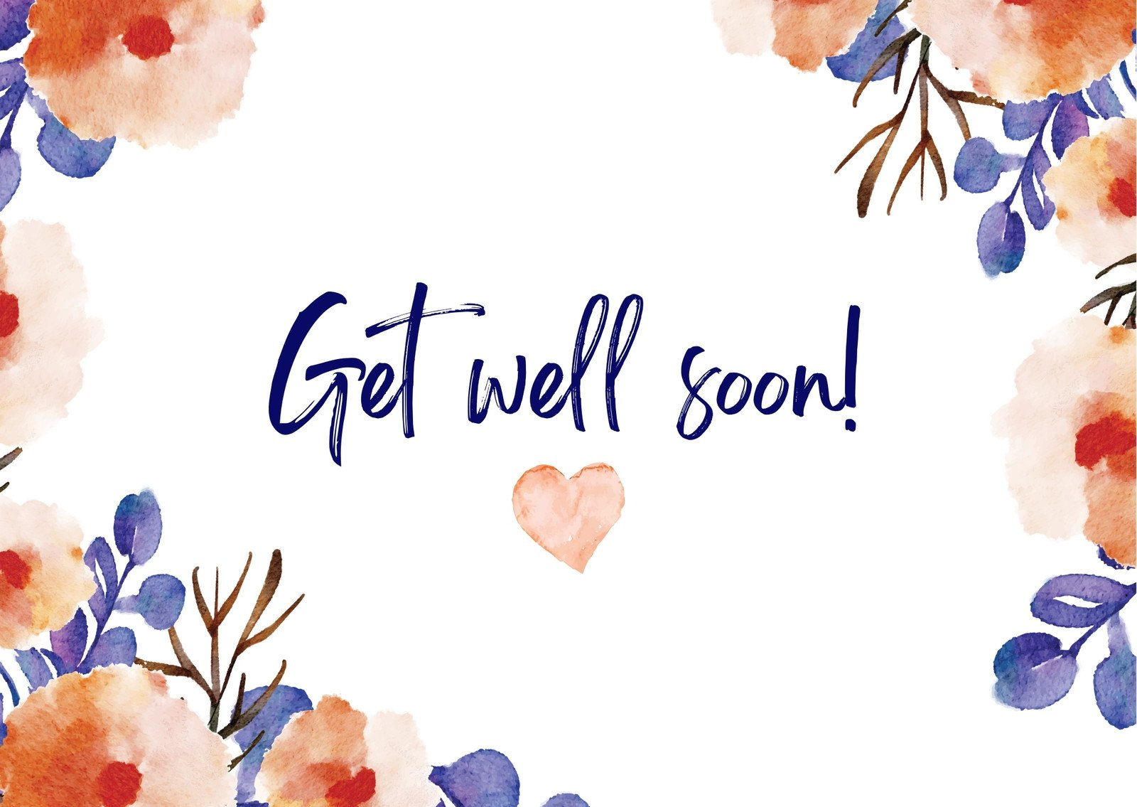 Free, Printable, Editable Get Well Soon Card Templates | Canva throughout Free Printable Get Well Cards