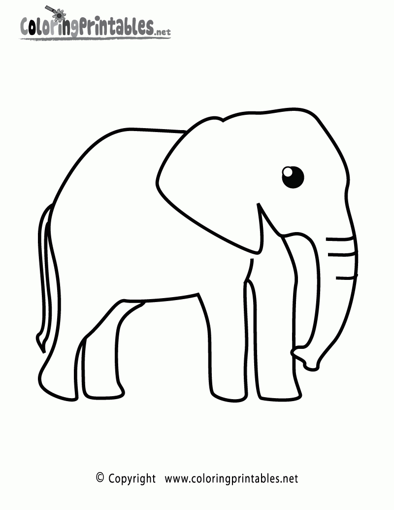 Free Printable Elephant Coloring Page within Free Printable Elephant Images