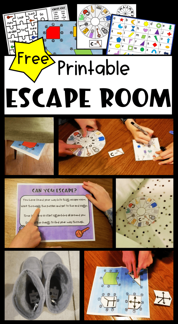 Free Printable Escape Room For Kids with Free Printable Escape Room Puzzles