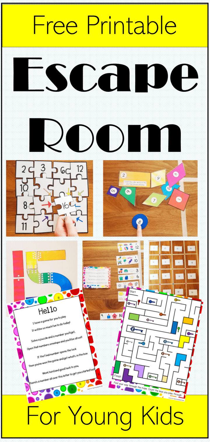 Free Printable Escape Room For Young Kids | Escape Room, Escape for Free Printable Escape Room Puzzles