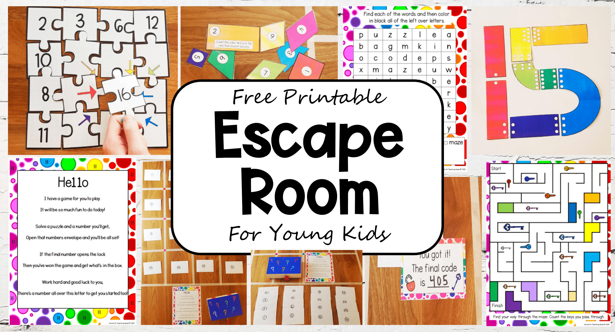 Free Printable Escape Room For Young Kids - in Printable Escape Room Free