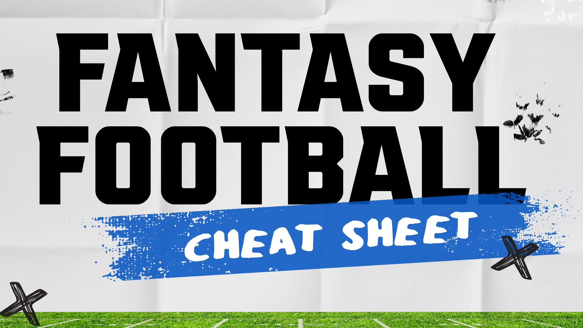 Free Printable Fantasy Football Cheat Sheets (Updated 2024): Ppr with Free Fantasy Football Draft Kit Printable