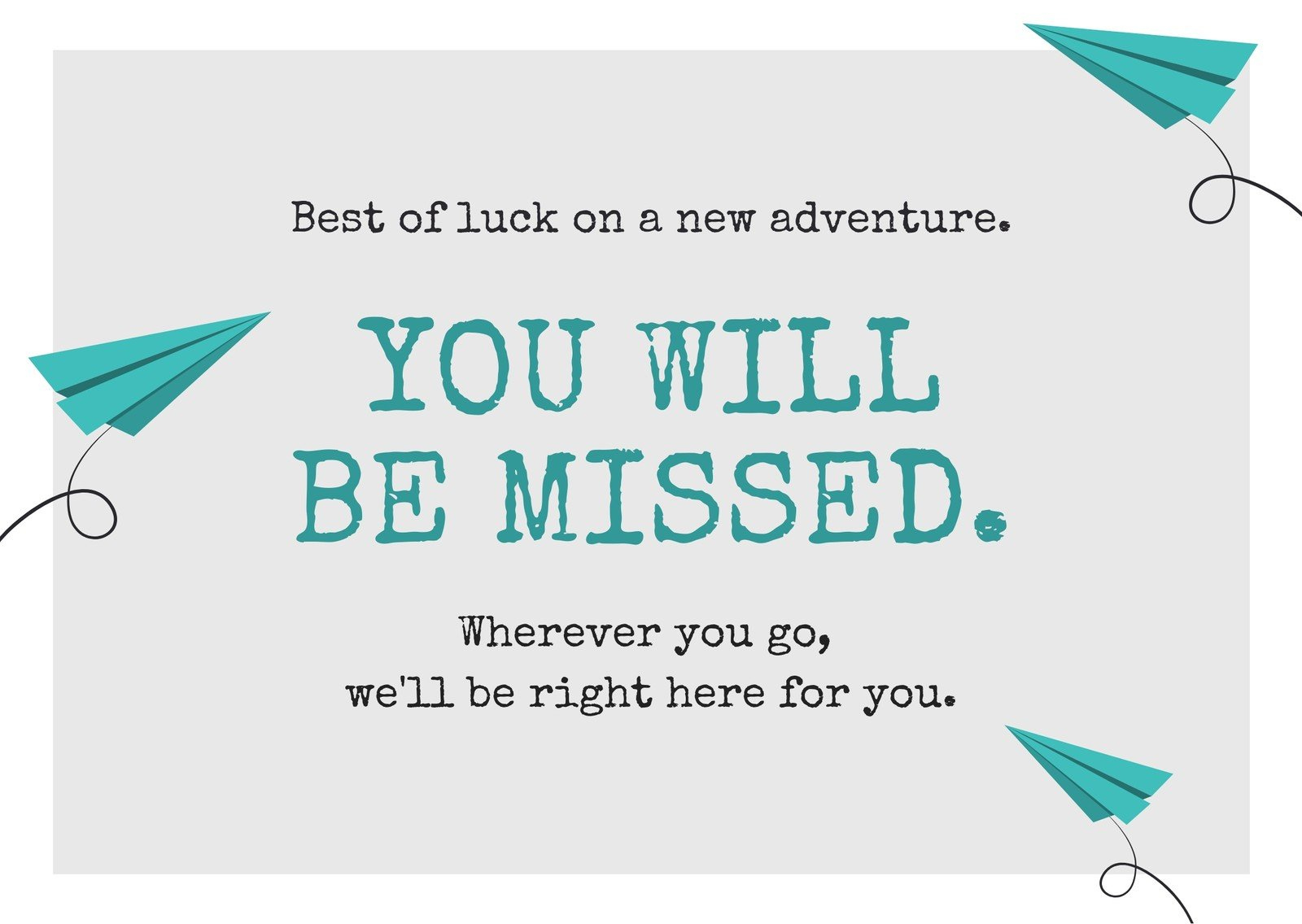 Free, Printable Farewell Card Templates To Personalize Online | Canva regarding Free Printable Farewell Card for Coworker