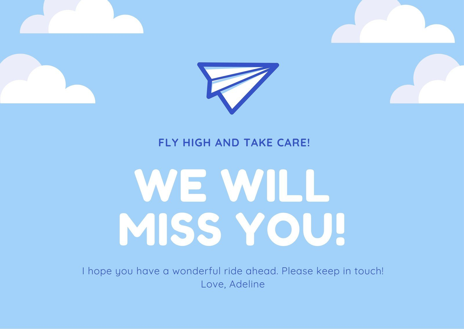 Free, Printable Farewell Card Templates To Personalize Online | Canva with regard to We Will Miss You Cards For Coworker Printable Free