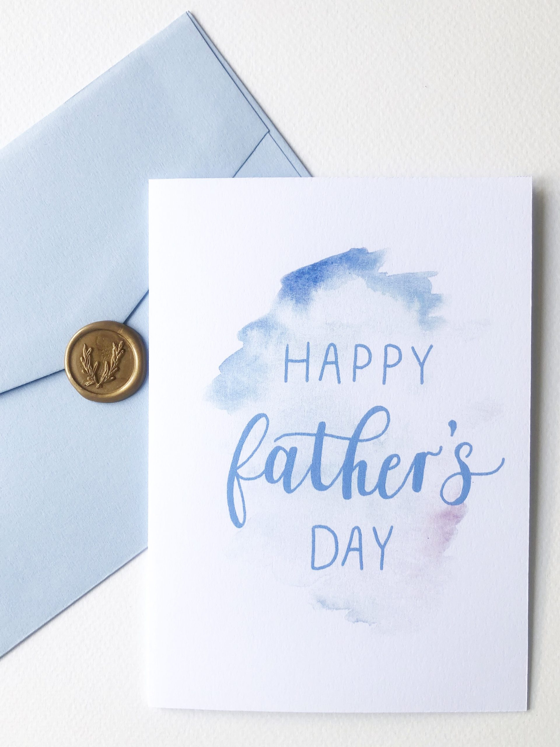 Free Printable Father&amp;#039;S Day Card - Inkberry Calligraphy for Free Printable Fathers Day Cards