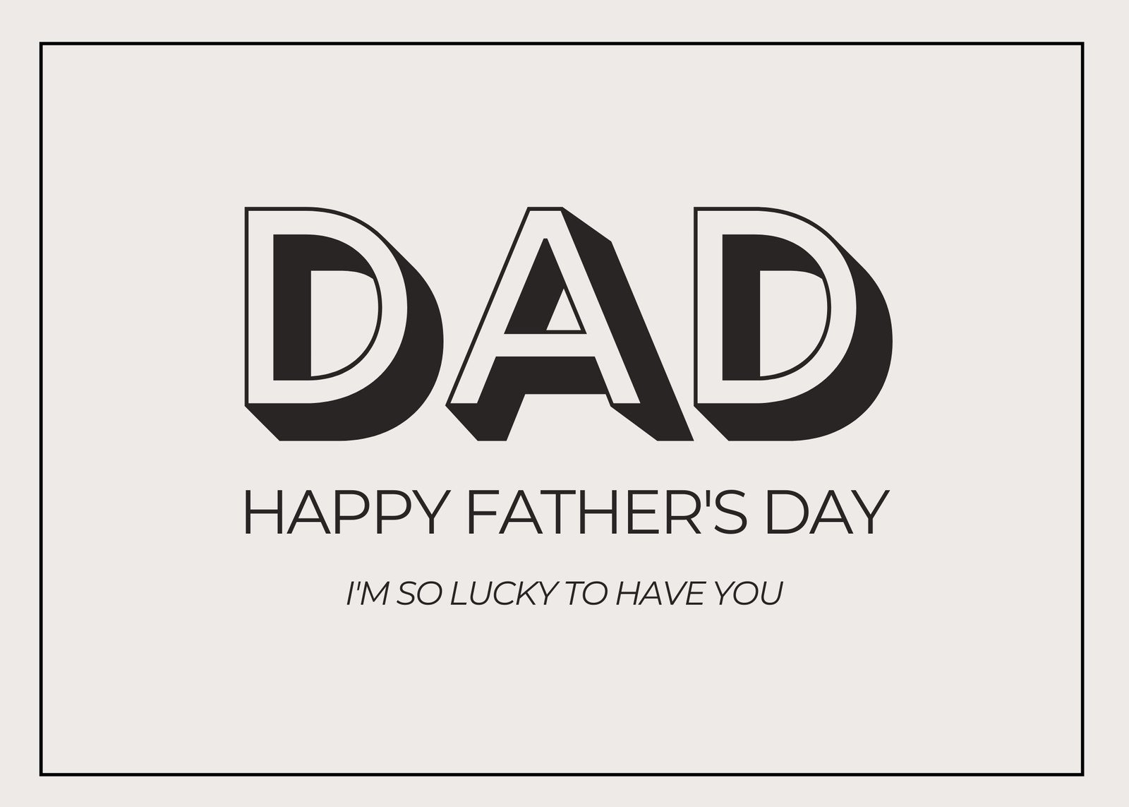 Free, Printable Father&amp;#039;S Day Card Templates To Personalize | Canva inside Free Happy Fathers Day Cards Printable