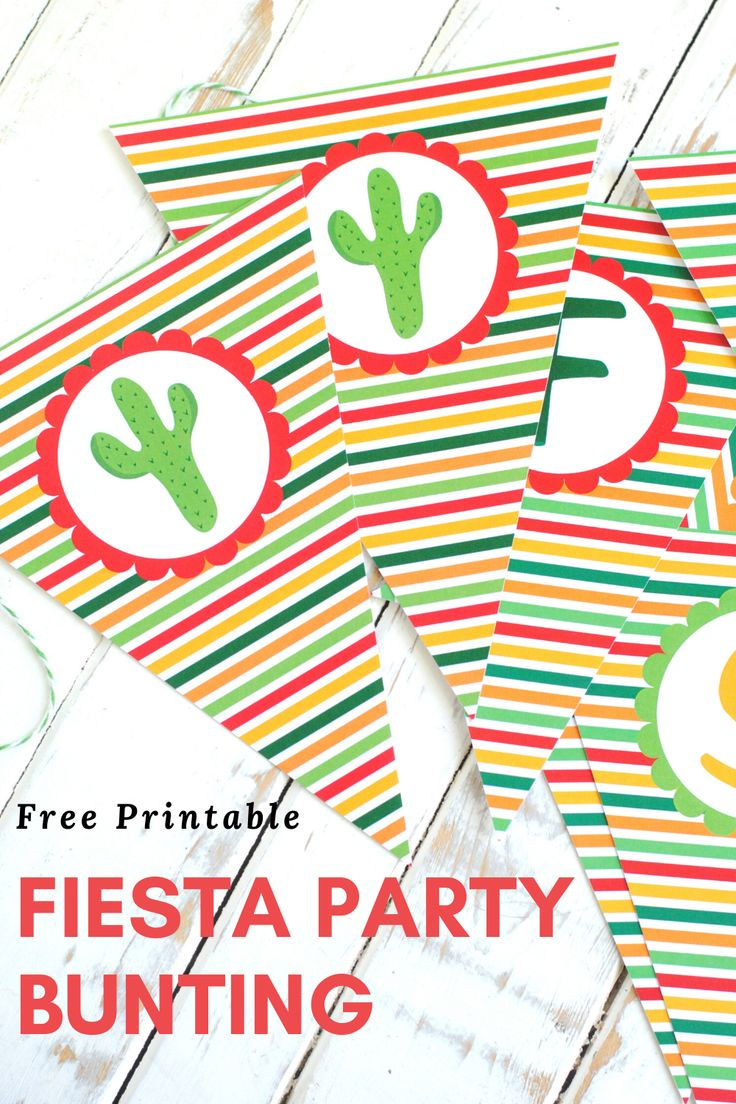 Free Printable Fiesta Bunting | Fiesta Party, Mexican Fiesta Party with regard to Free Printable Mexican Party Decorations