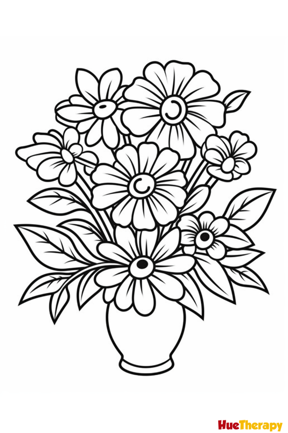 Free Printable Flower Coloring Pages For All Ages in Free Printable Flower Coloring Pages