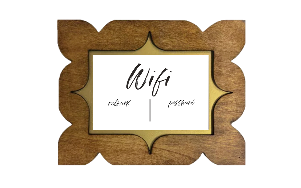 Free Printable For Your Wifi Password In Your Airbnb with Free Printable Wifi Password Signs