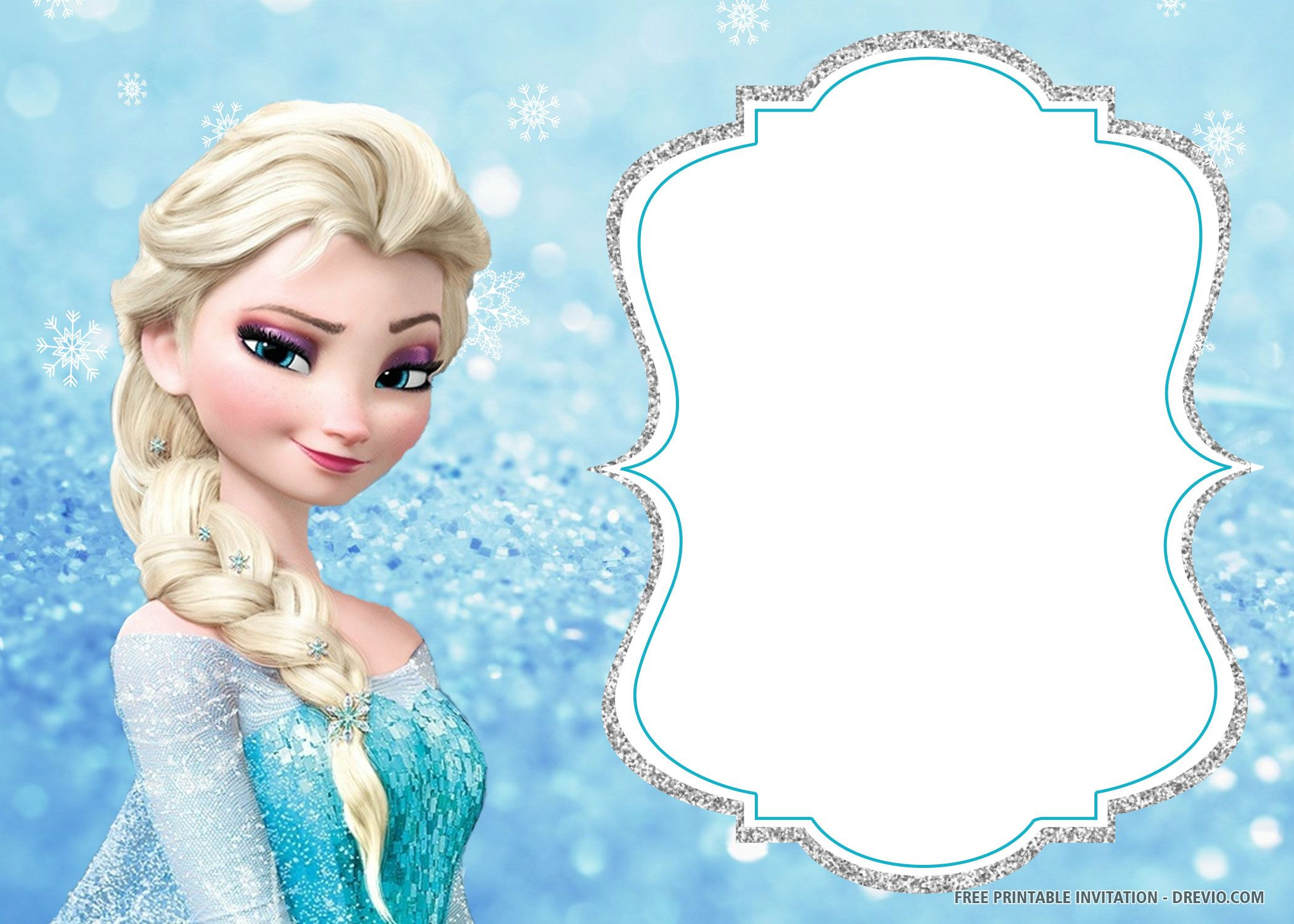 Free Printable Frozen Birthday Invitation Templates | Frozen within Free Printable Frozen Birthday Cards