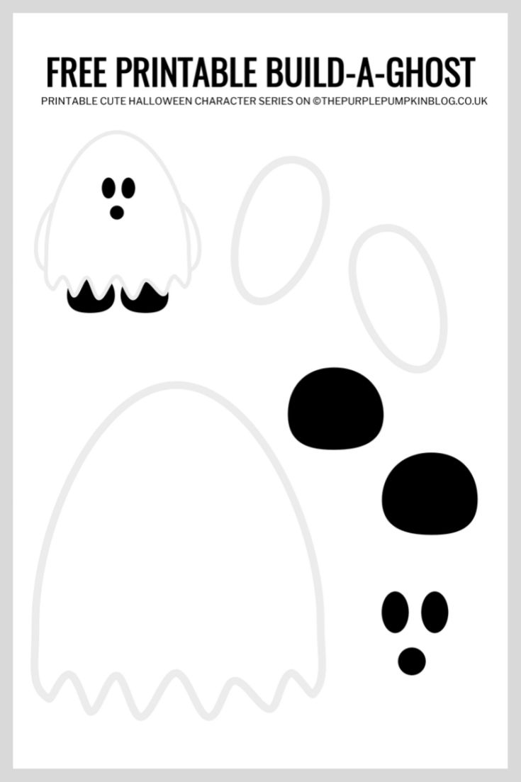 Free Printable Ghost Craft For Kids | Halloween Paper Crafts throughout Halloween Crafts For Kids Free Printable