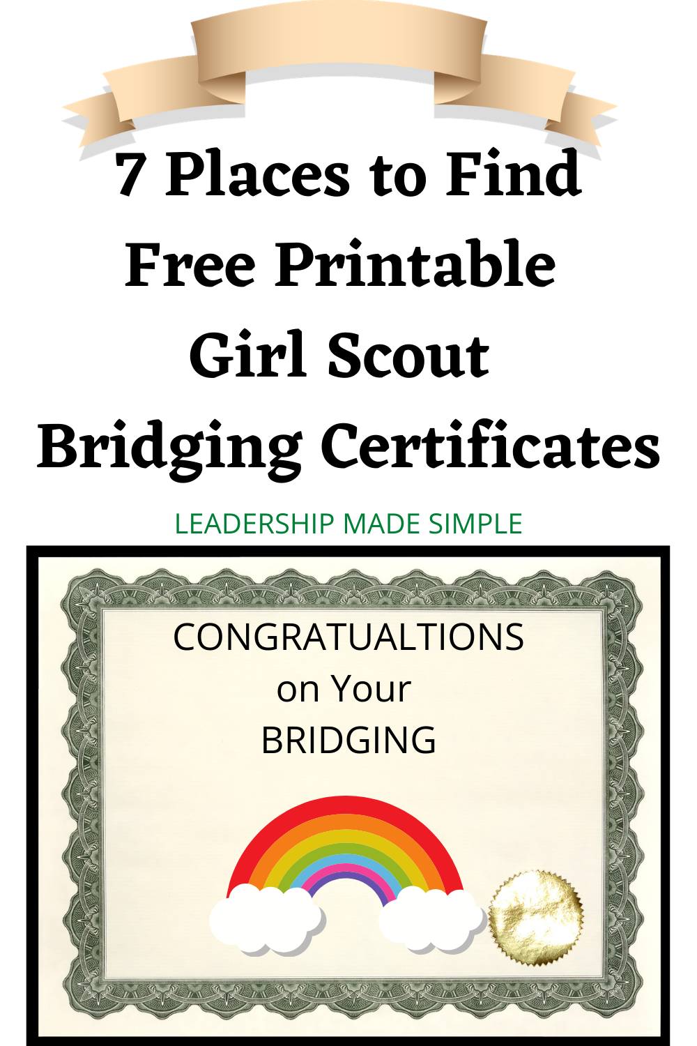 Free Printable Girl Scout Bridging Certificates | Girl Scout within Free Bridging Certificate Printable