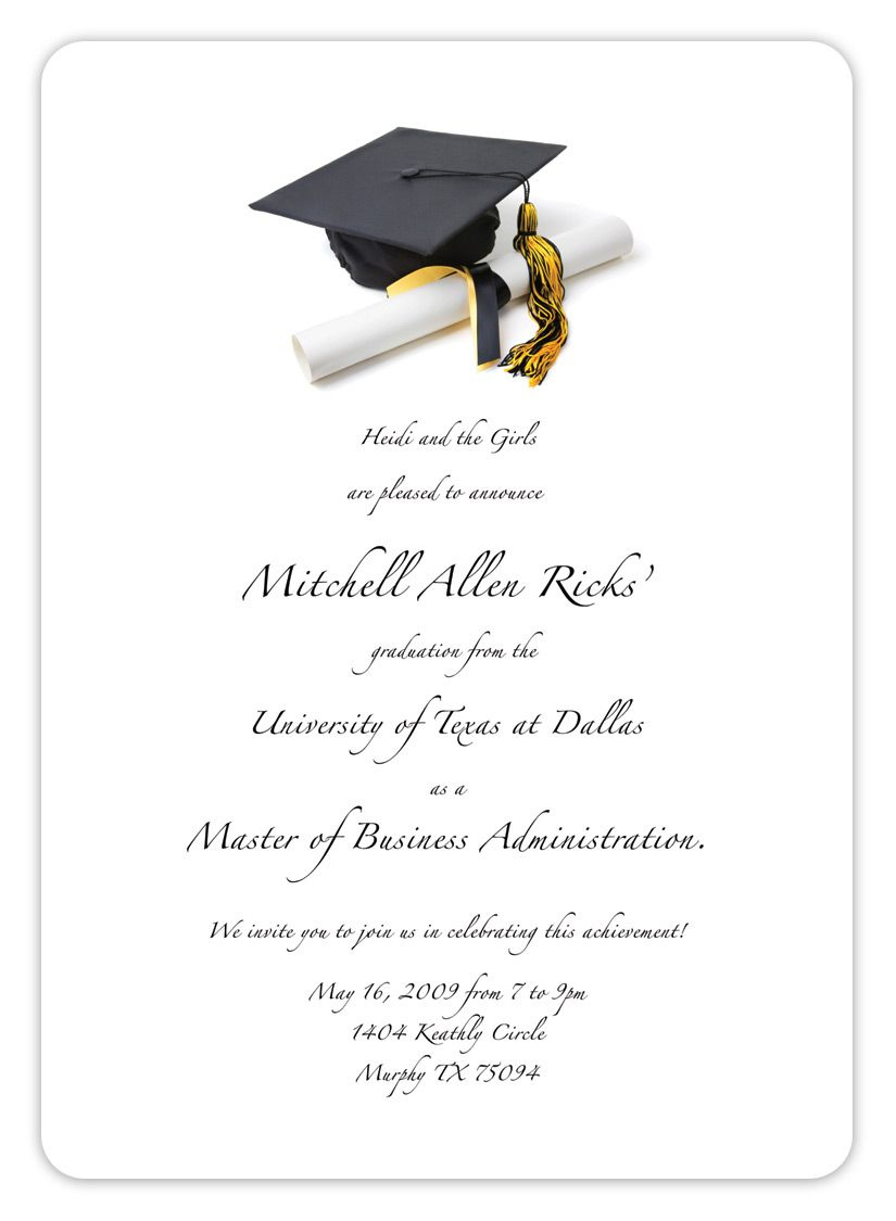 Free Printable Graduation Invitation Templates 2013 2017 inside Free Printable Graduation Invitations