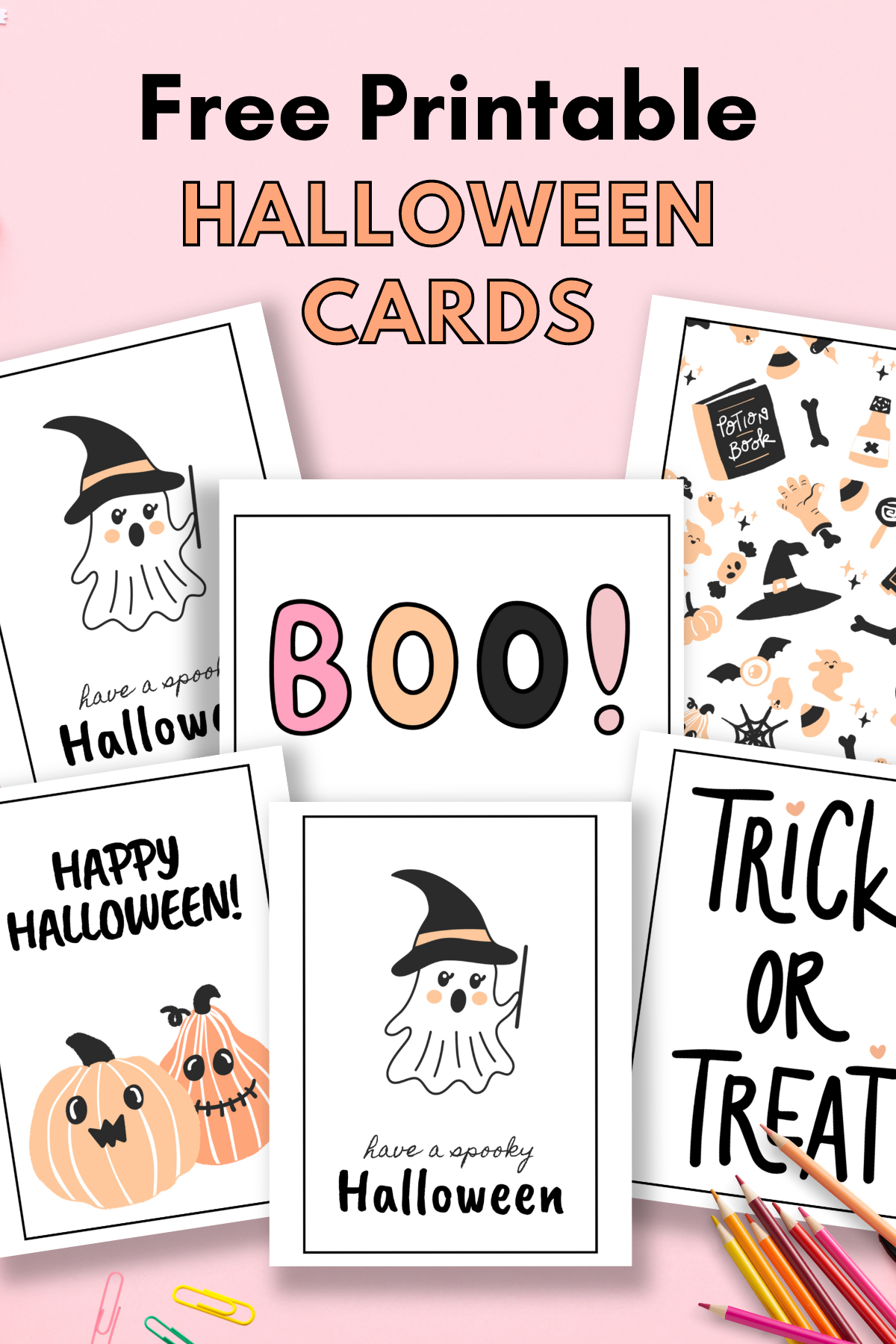 Free Printable Halloween Cards — Gathering Beauty with Free Printable Halloween Cards