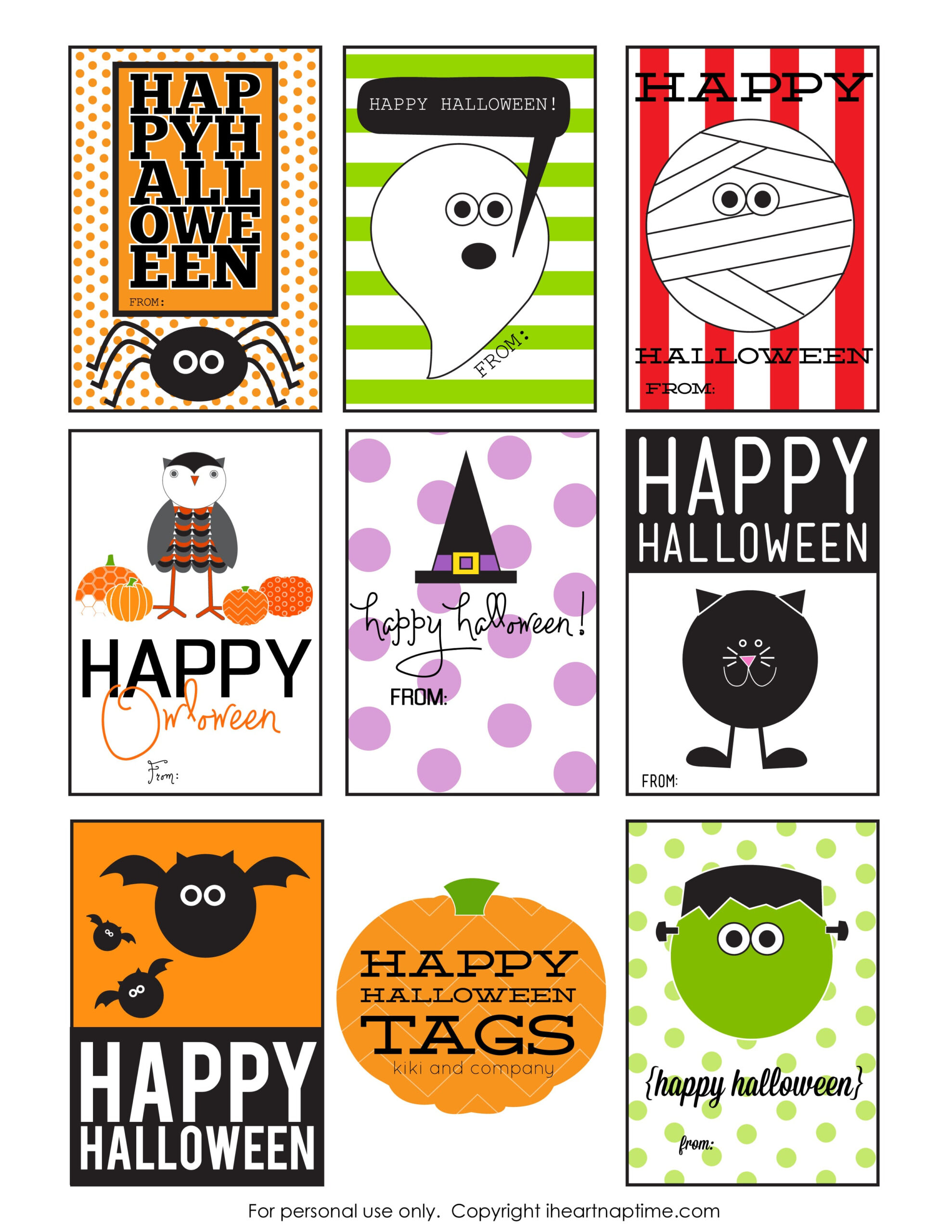 Free Printable Halloween Gift Tags | Popsugar Smart Living intended for Free Printable Halloween Labels For Treat Bags