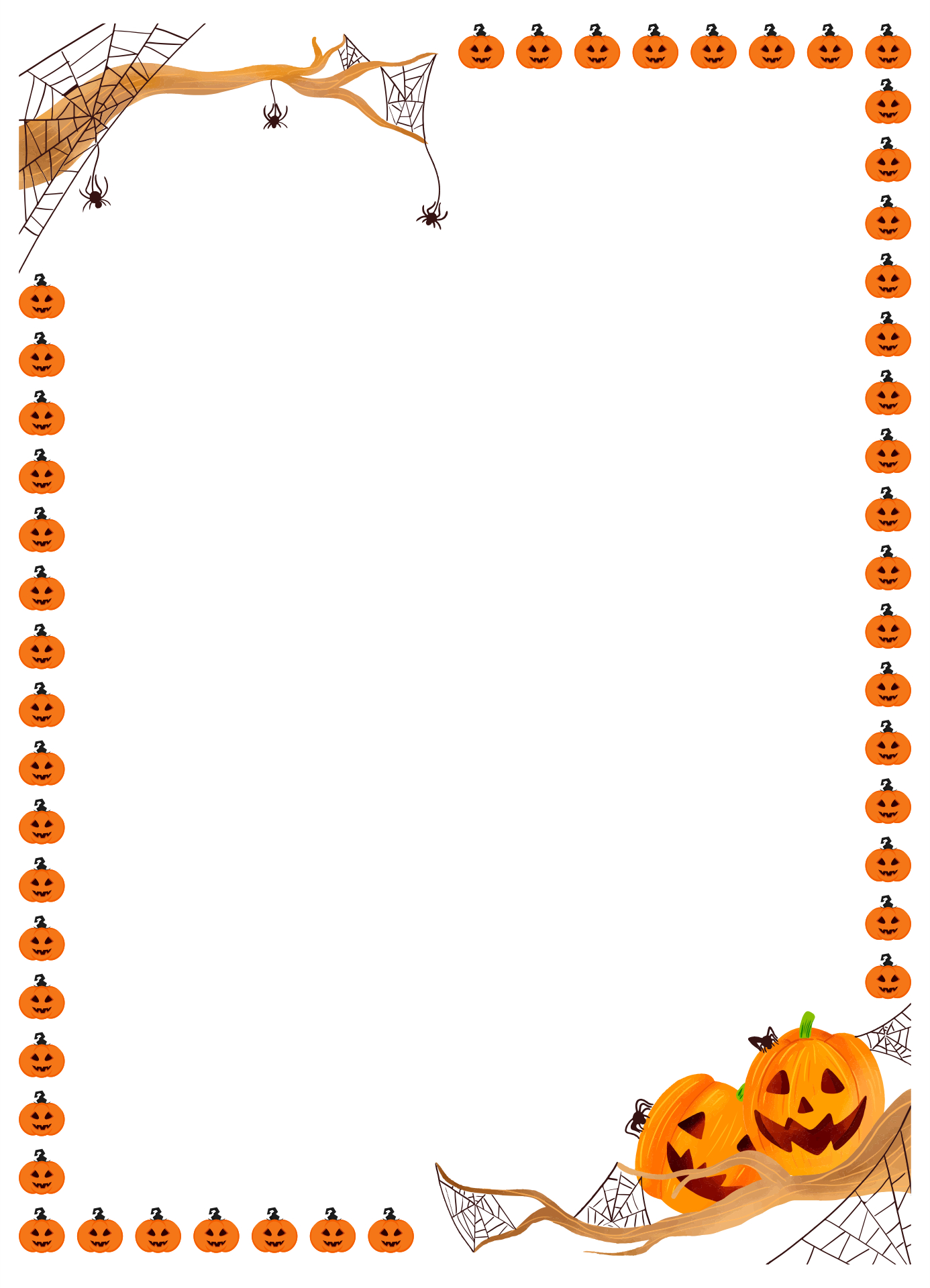 Free Printable Halloween Stationery Borders throughout Free Printable Halloween Stationery Borders