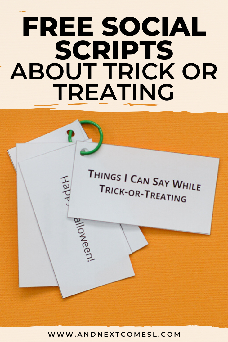 Free Printable Halloween Trick-Or-Treating Social Scripts For Kids inside Free Printable Halloween Play Scripts