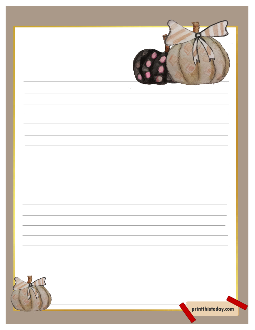 Free Printable Halloween Writing Paper Stationery inside Free Printable Halloween Stationery