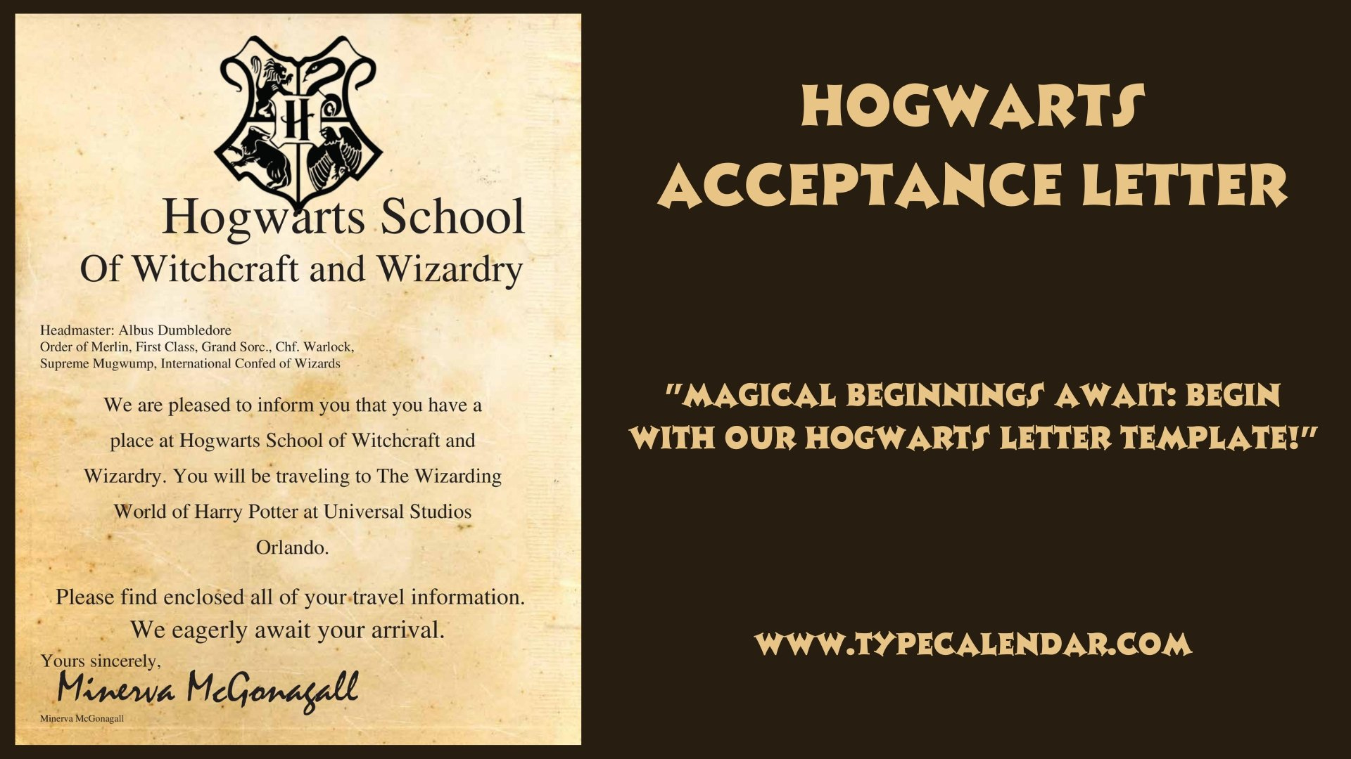 Free Printable Harry Potter Hogwarts Acceptance Letter Templates with regard to Hogwarts Acceptance Letter Template Free Printable