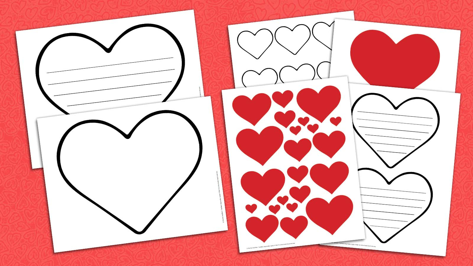 Free Printable Heart Bundle for Free Printables Of Hearts