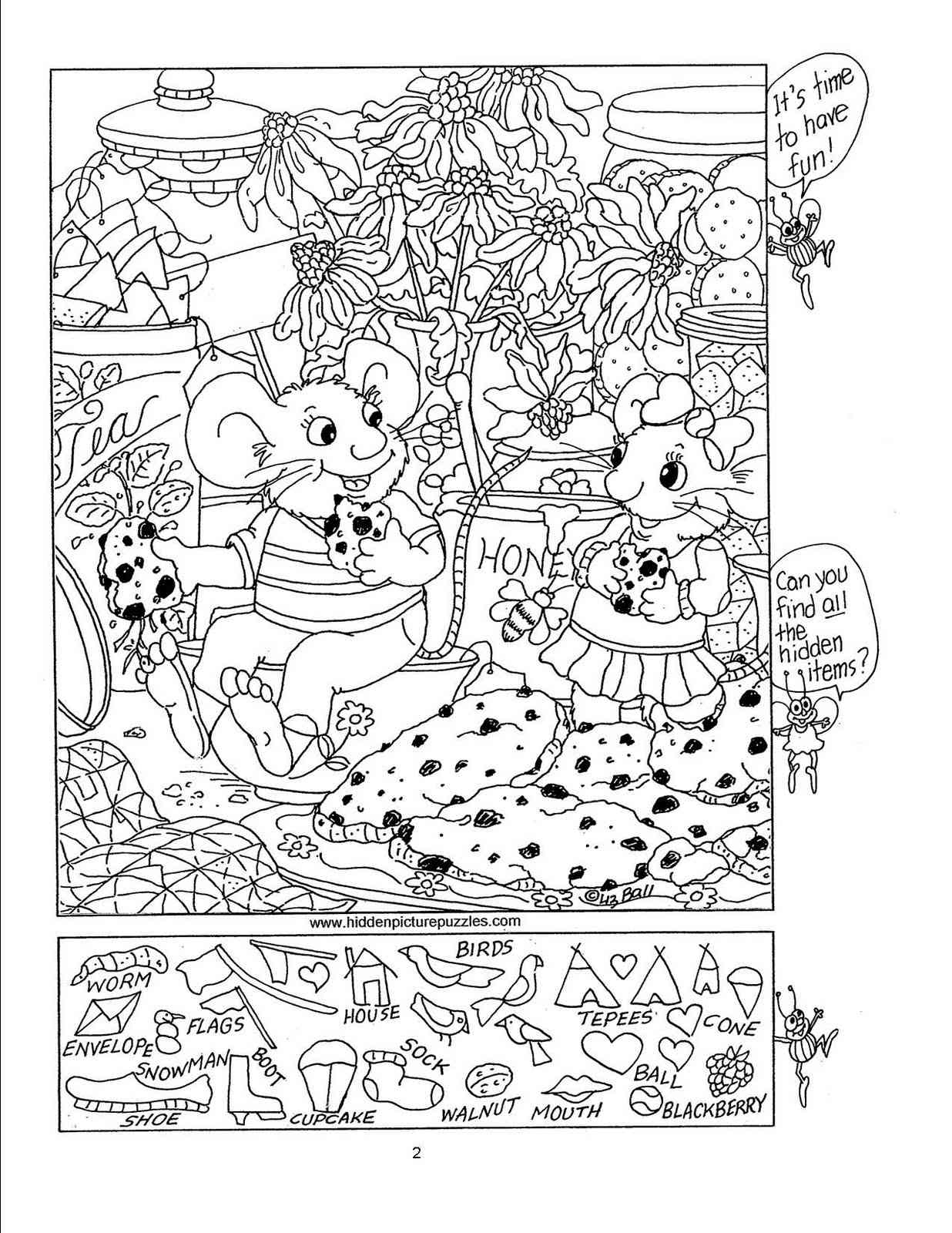 Free, Printable Hidden Picture Puzzles For Kids for Free Printable Hidden Object Games