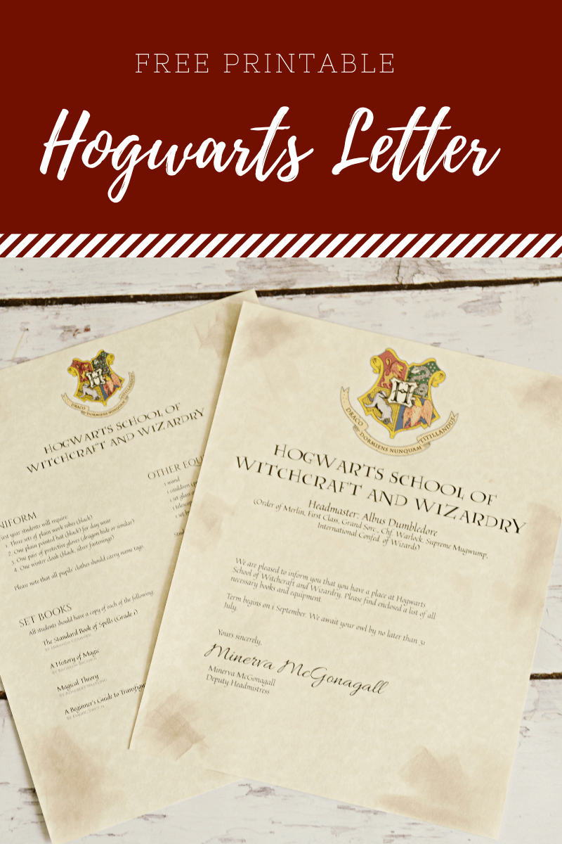 Free Printable Hogwarts Letter inside Hogwarts Acceptance Letter Template Free Printable