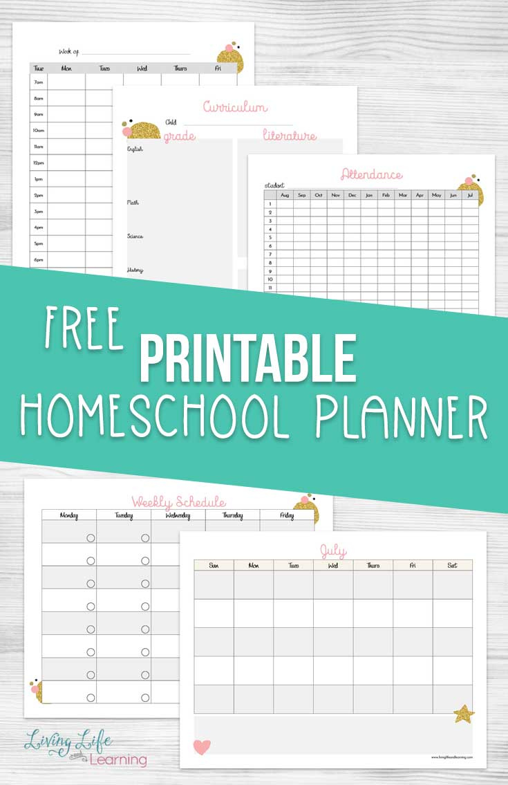 Free Printable Homeschool Planner inside Homeschool Lesson Planner Free Printable