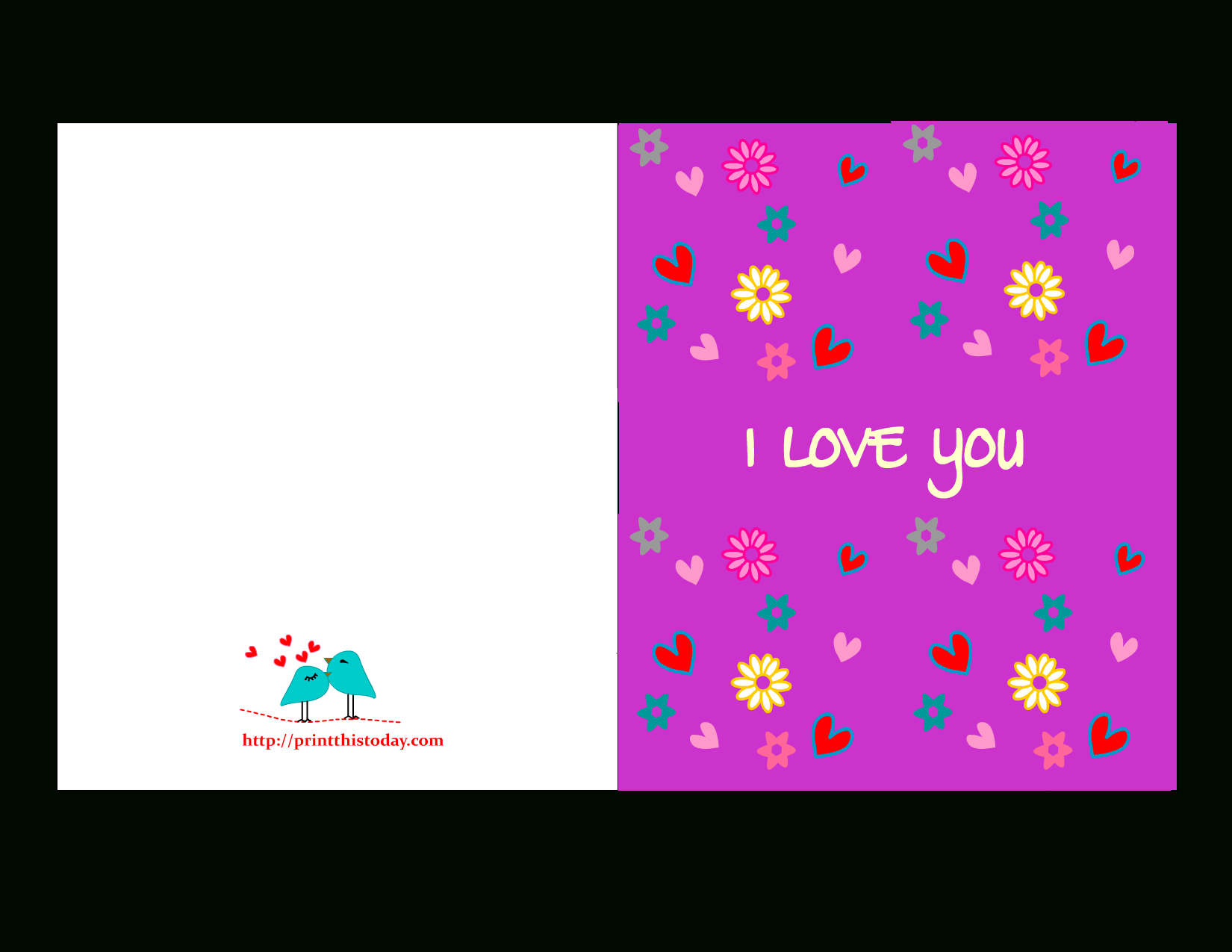 Free Printable “I Love You” Cards For Him inside Free Printable Love Cards