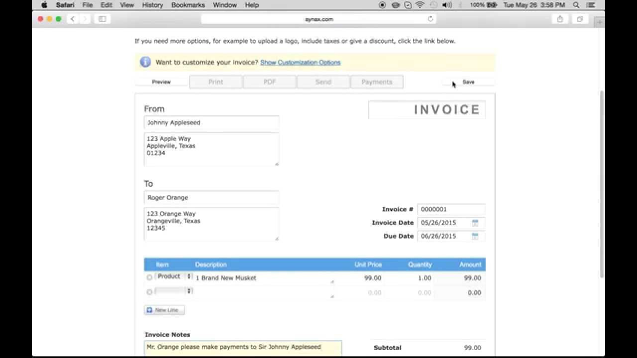 Free Printable Invoice Template Generator | Aynax pertaining to Aynax Com Free Printable Invoice