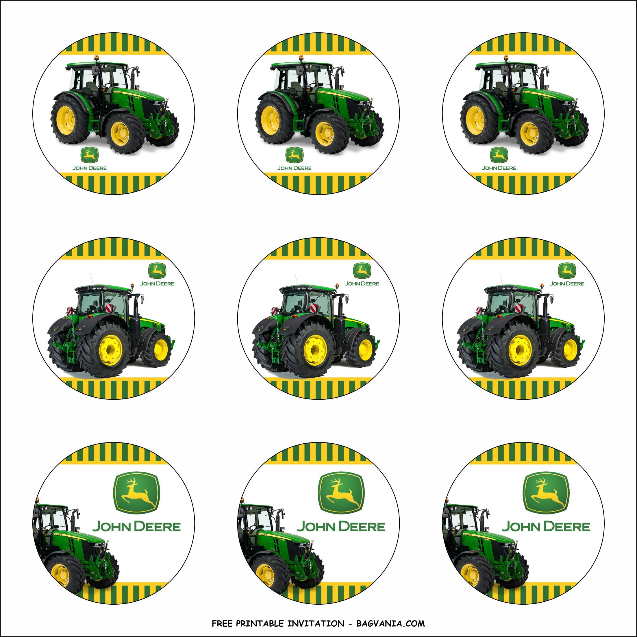 Free Printable) - John Deere Birthday Party Kits Template | John intended for Free Printable John Deere Food Labels