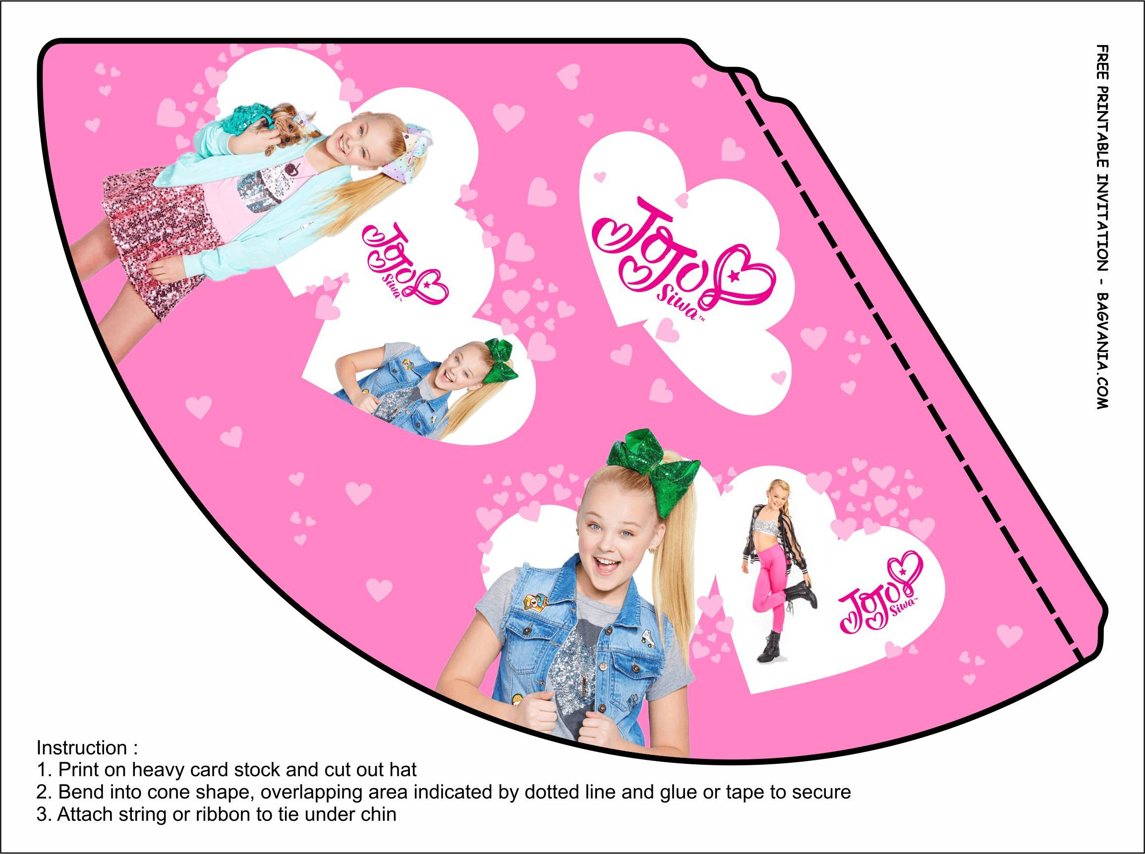 Free Printable Jojo Birthday Party Kits Template | Birthday Party within Jojo Siwa Free Party Printables