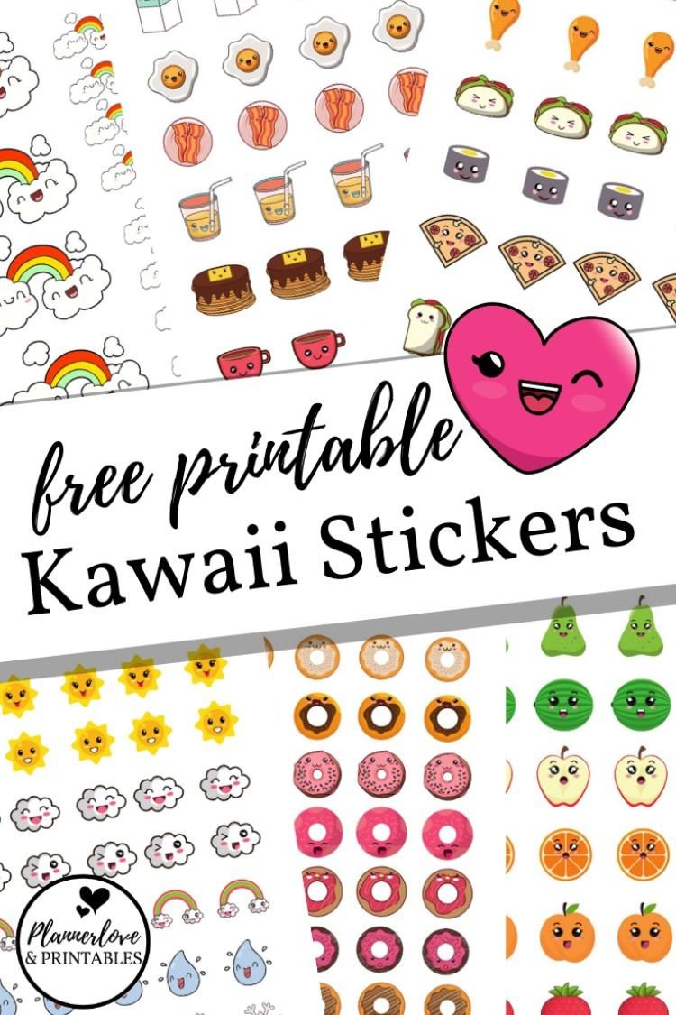 Free Printable Kawaii Stickers within Free Printable Kawaii Stickers