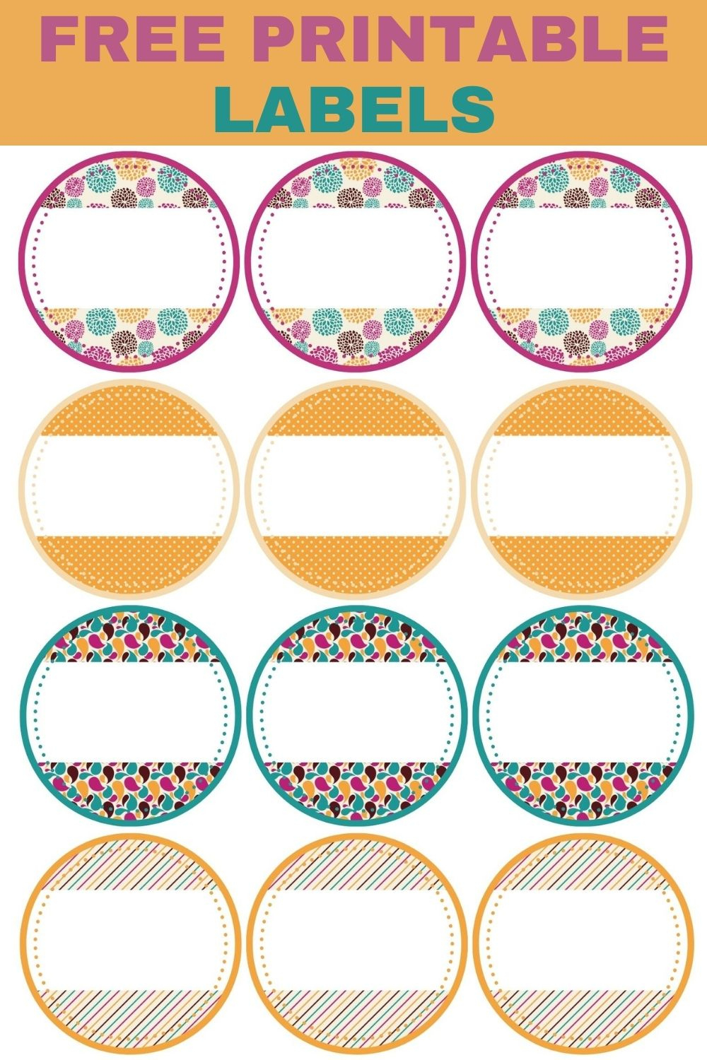 Free Printable Labels - Sweet Pea regarding Free Printable Labels