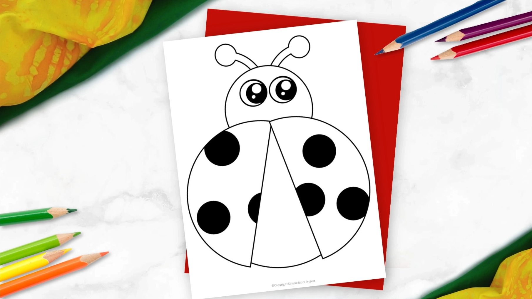 Free Printable Ladybug Template – Simple Mom Project within Free Printable Ladybug Stationery