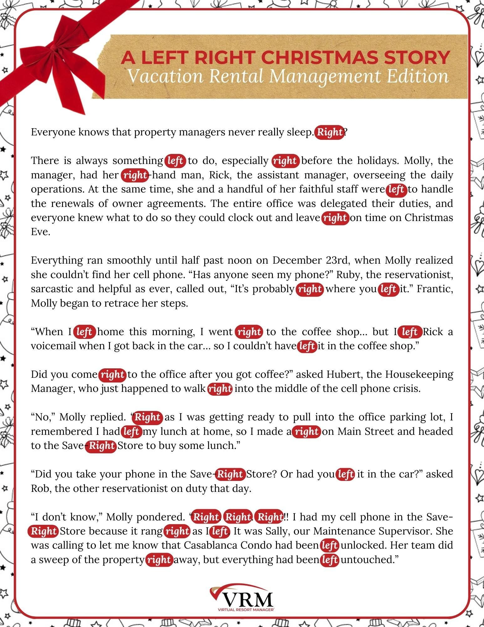 Free Printable Left Right Christmas Game, Vacation Rental with regard to Free Printable Left Right Game