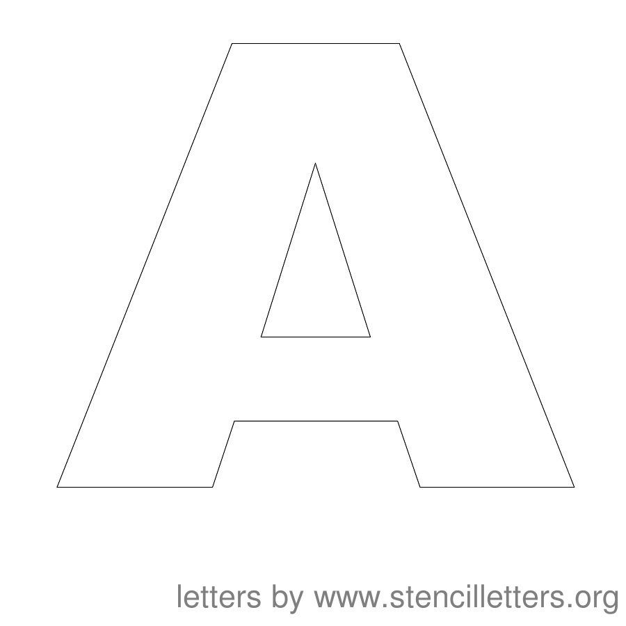 Free Printable Letter Stencils - Alphabet Stencils in Free Printable 12 Inch Letter Stencils