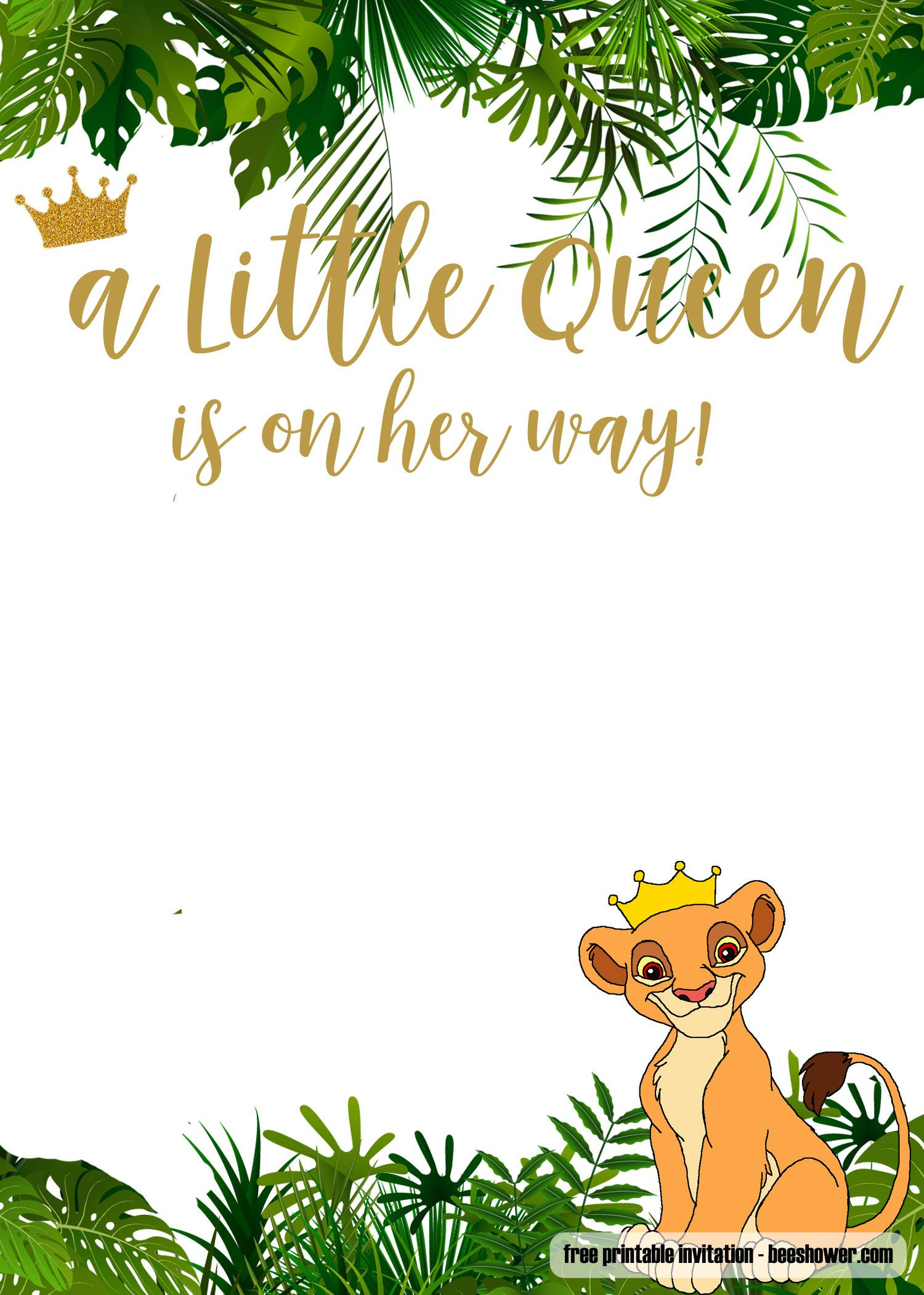 Free Printable Lion King Baby Shower Invitations Templates | Lion with regard to Free Printable Lion King Baby Shower Invitations