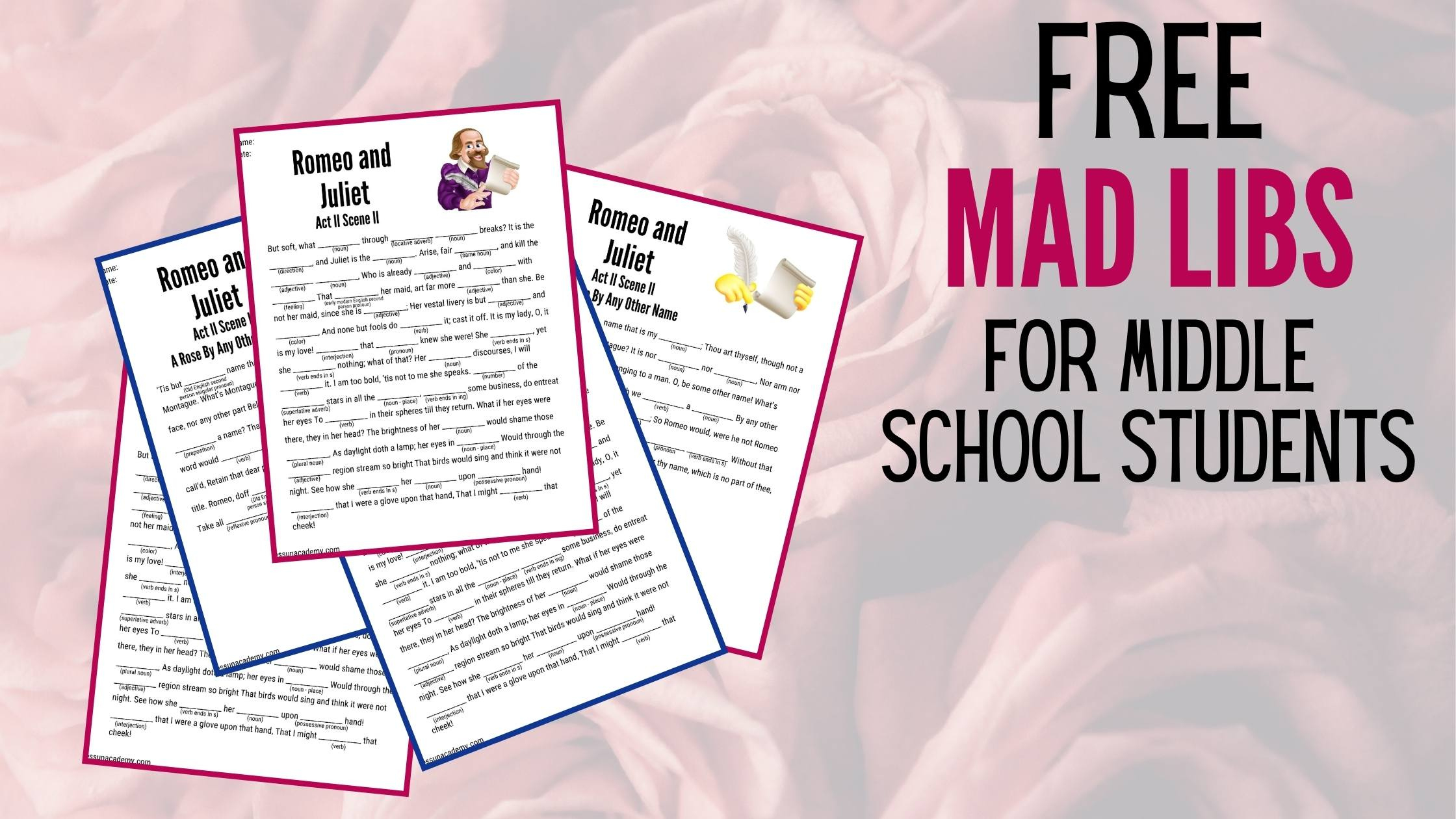 Free Printable Mad Libs For Middle School Students intended for Free Printable Mad Libs for Middle School Students