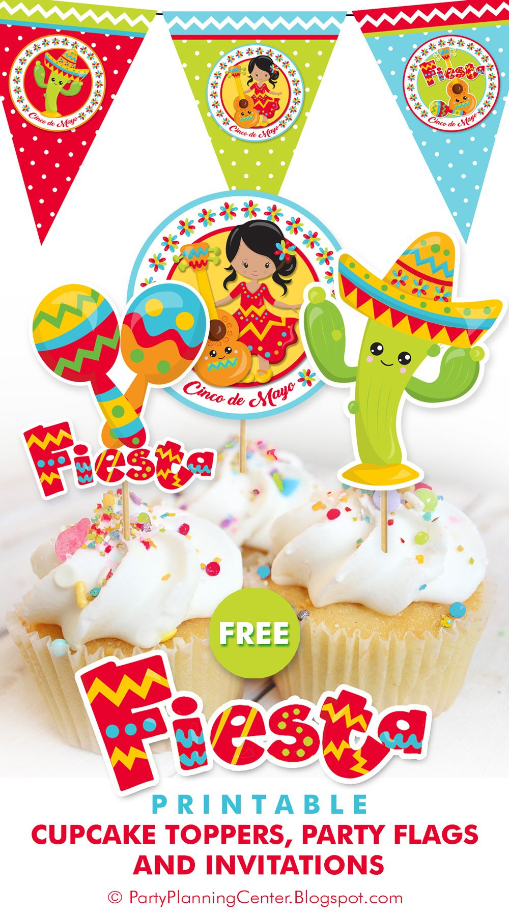 Free Printable Mexican Fiesta Party Decorations | Fiesta Party throughout Free Printable Mexican Party Decorations